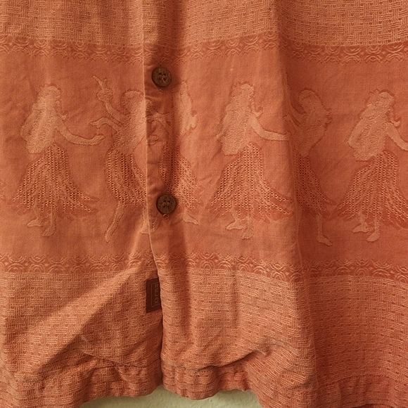 Tommy Bahama 100% Silk Hawaiian Hula Dancers Button-down Shirt Mens Large - Picture 3 of 7